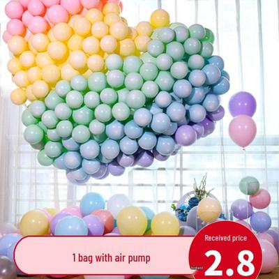 קישוטי בלונים לחתונה וימי הולדת בצבעי מקרון – 100 יחידות למסיבות וחדרים