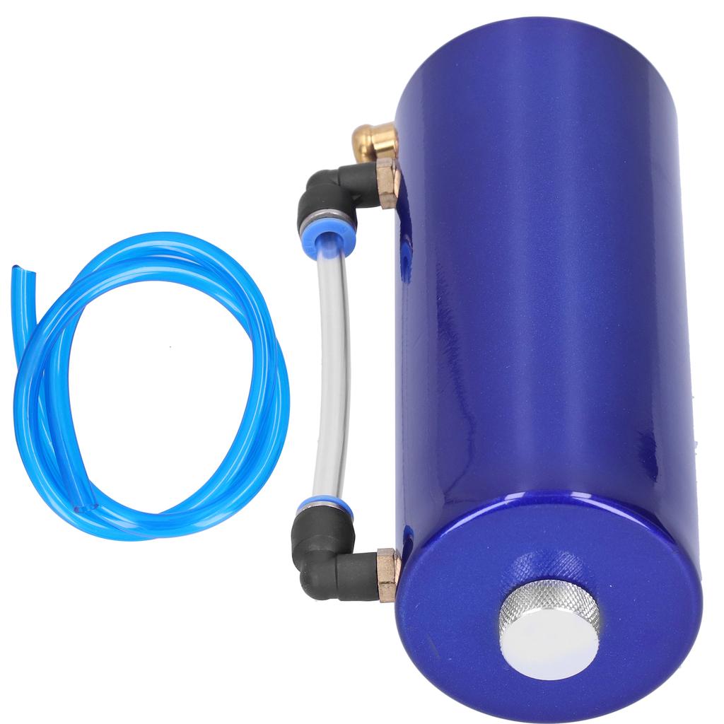 Kit Canistră Rezervor Colector Ulei Universal cu Furtun Ulei, Suport, Coliere, Piuliță Șurub, Conector Albastru