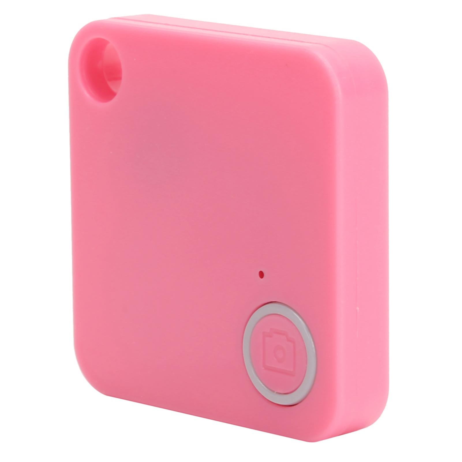 Bluetooth трекер Антипотеря Поиск ключей Поиск предметов Противоугонная сигнализация для детей, домашних животных, кошелька(розовый ) розовый