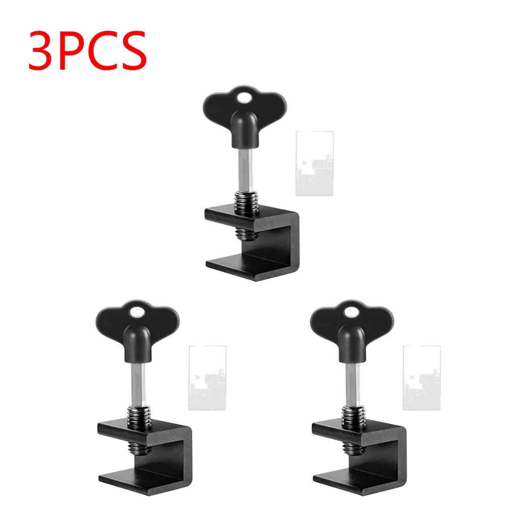 1-10Pcs Aluminum Alloy Window Security Lock Limit Sliding Door Windows Restrictor Child Safety Anti-theft Household Improvement