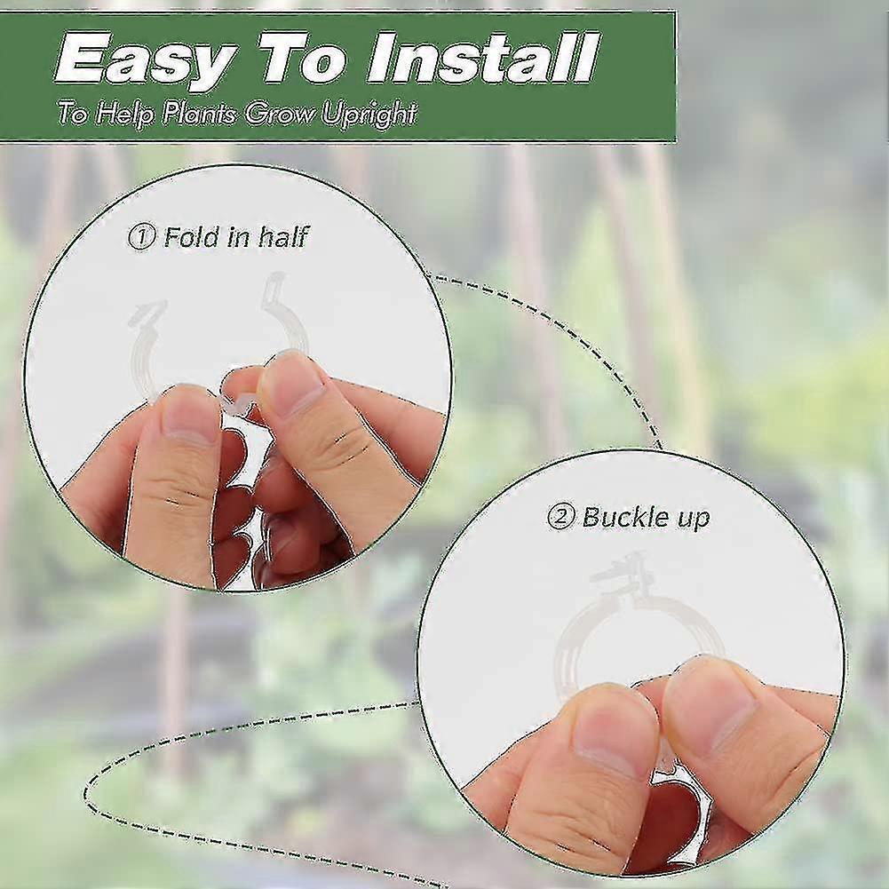 200 Pieces Tomato Plant Clips, Climbing Clips, Garden Plastic Clips, For Vegetables, Plants, Tomatoes-white - Ri