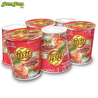 Yum Yum Puodelis TemTem, Tom Yum Kung skonio, 60 g, 6 vnt. - Tailandietiški greitai paruošiami makaronai