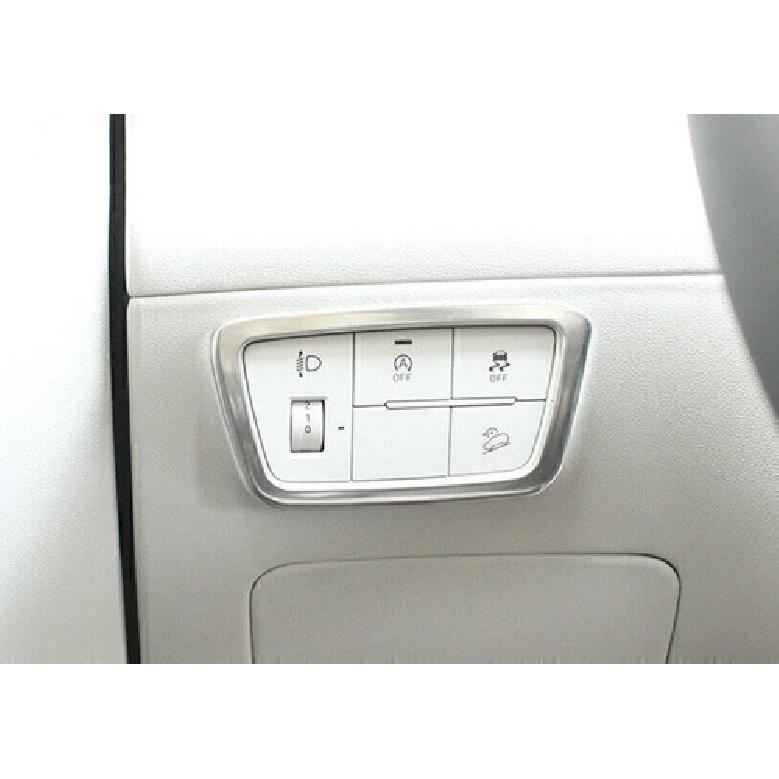 For Hyundai Tucson 2022-2024 Silver Steel Driver's Side Dash Control Cover Trim