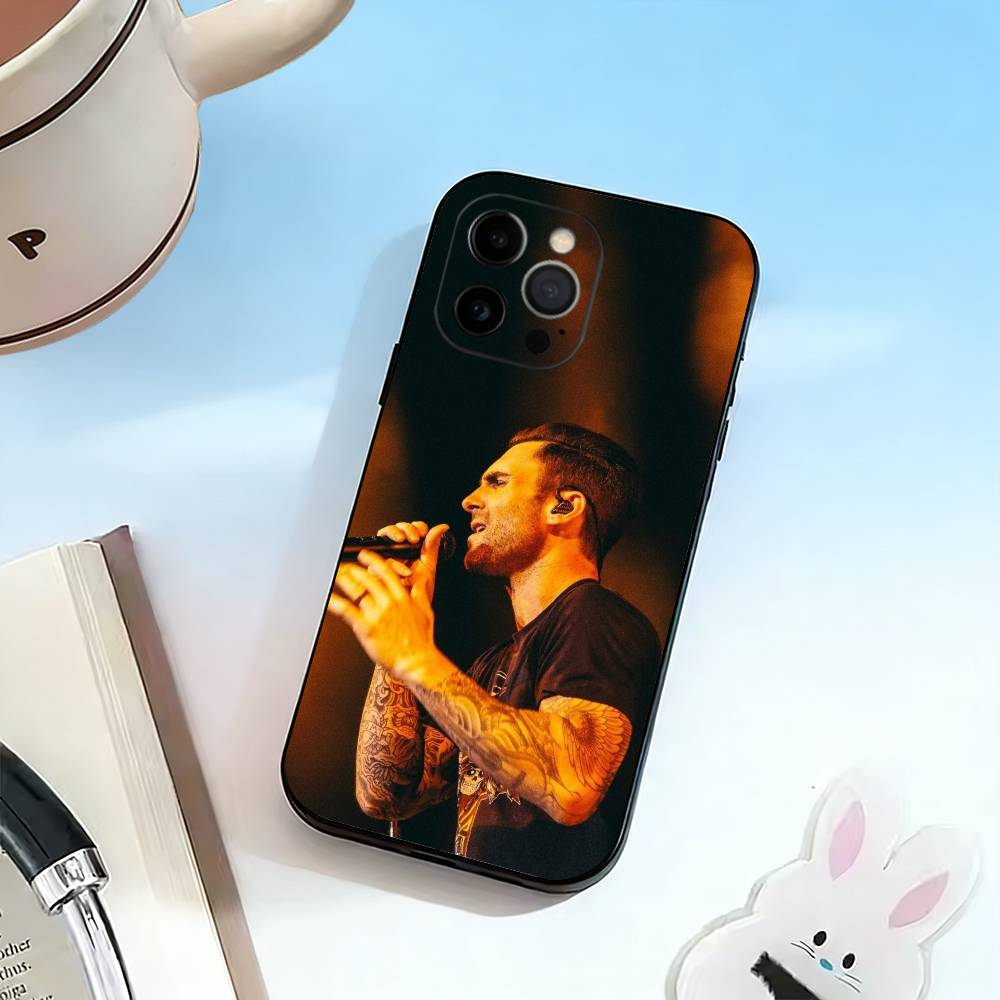 M-Maroon 5  Phone Case For iPhone 17,16,15,14,13,12,11 Plus,Pro Max,XS,Soft Silicone Black Cover iPhone12