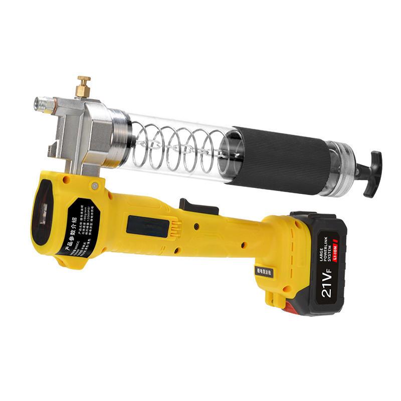High Pressure Lithium Battery Oil Injector Professional Excavator Rechargeable Lube Oil Tool Electric Grease Gun