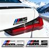 13cm 10.5cm ABS Trunk Emblem Badge For BMW M Power M1 M2 M3 Glossy Black Silver M4 M5 M6 M7 M8 Competition Tuning Accessories
