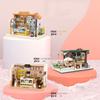 NEW Coffee Shop Bakery Bookstore Pet Cure Street View Food House Building Blocks Kit Girls Bricks Model Kids Toy Children