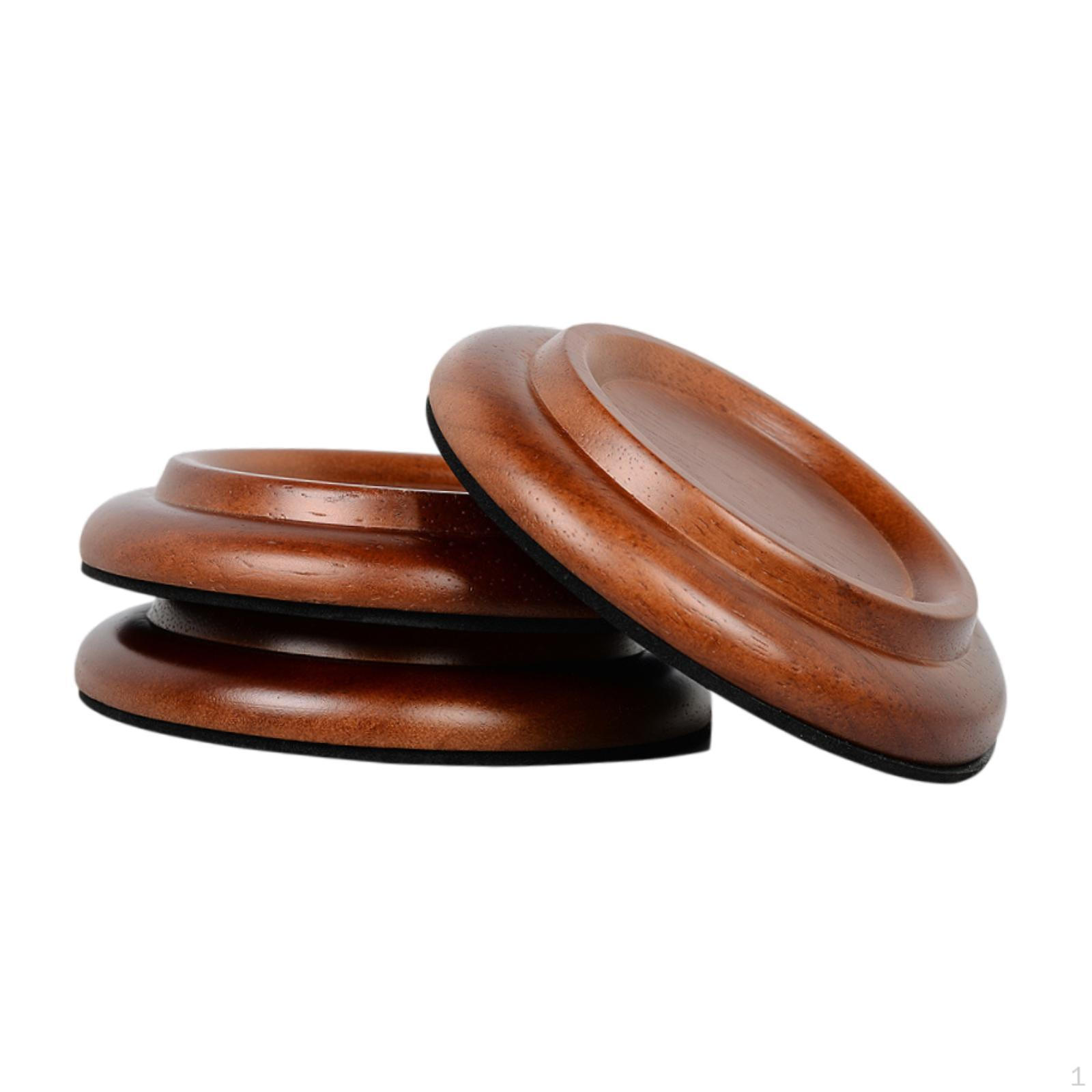 

3 шт. Пианино Колесики Подставки для ножек Аксессуары Чехлы для ножек Деревянные brown