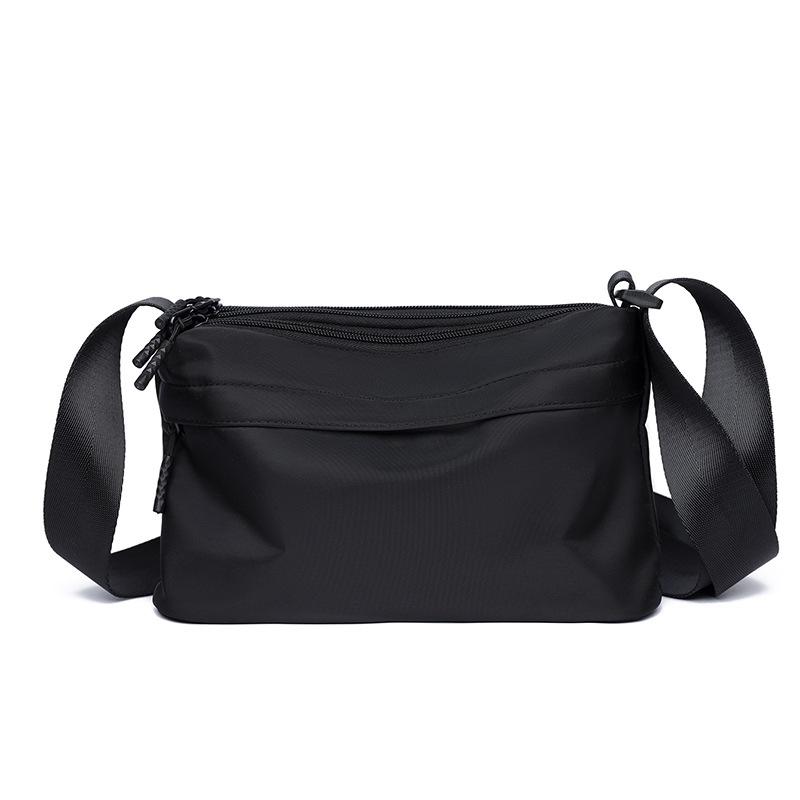 Men s leather film messenger bag trendy new nylon bag student casual shoulder bag fashionable men s business bag