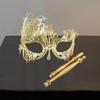 Elegant Handheld Mask with Stick for Costume Events And Parties