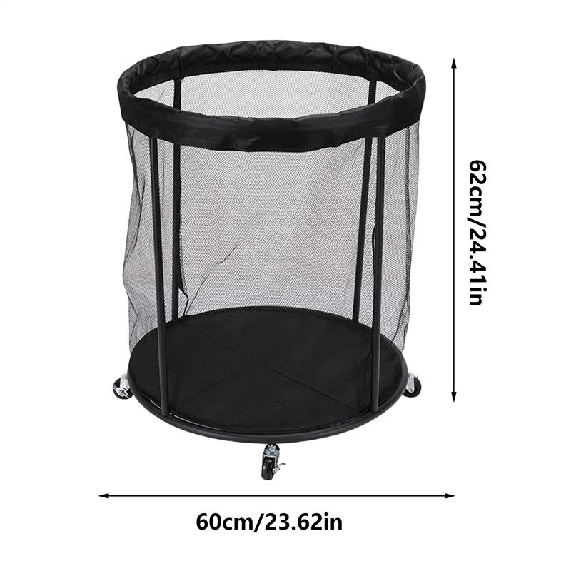 Ball Bin Sports Ball Storage Portable Organizer Box Large Capacity Net Container For Garage Deck Outdoor Garden Sports Outside