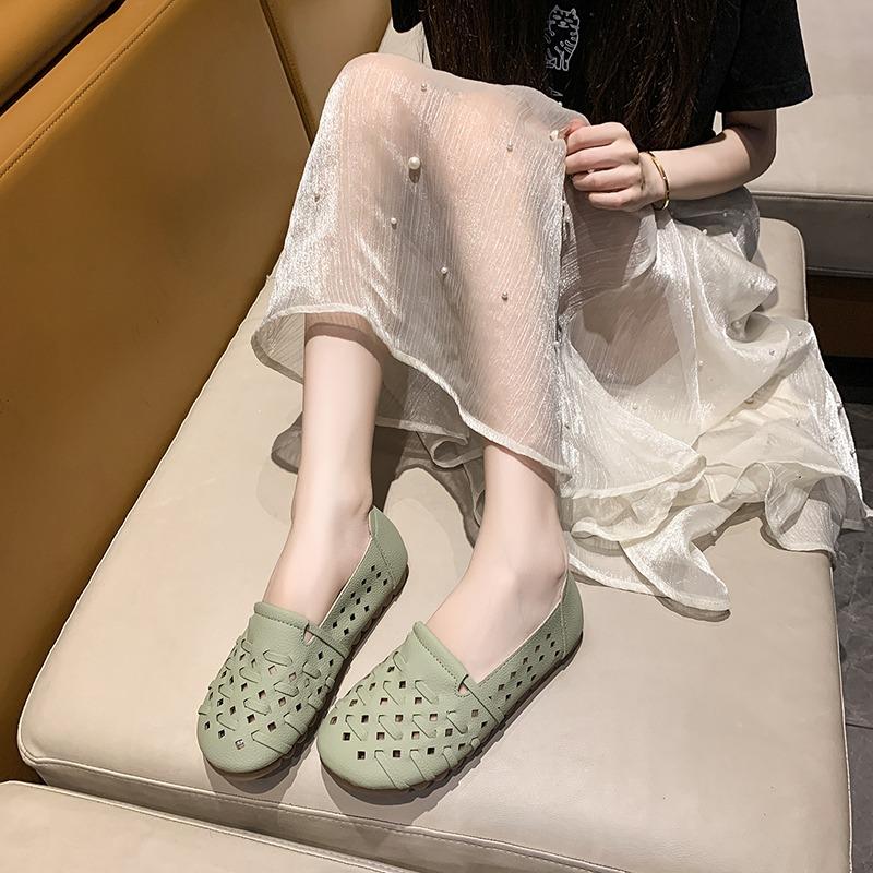 Fashion 2025 Summer New Soft Sole Single Shoes Casual Flat Sandals for Women