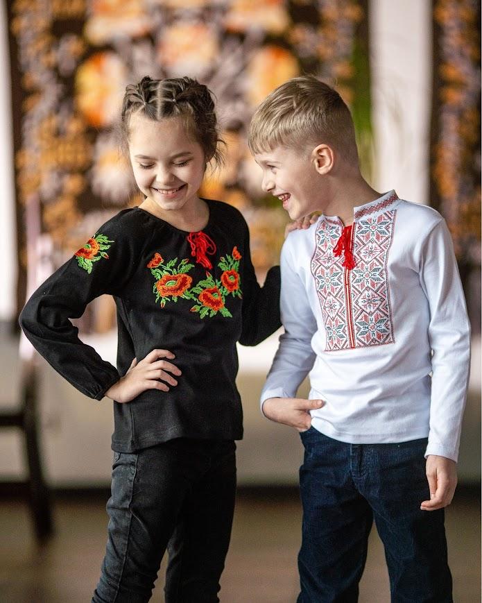 Shirt – Boys' Embroidered Long Sleeve, Traditional Style & Comfort,  Any Season, 6128-038-22 HC