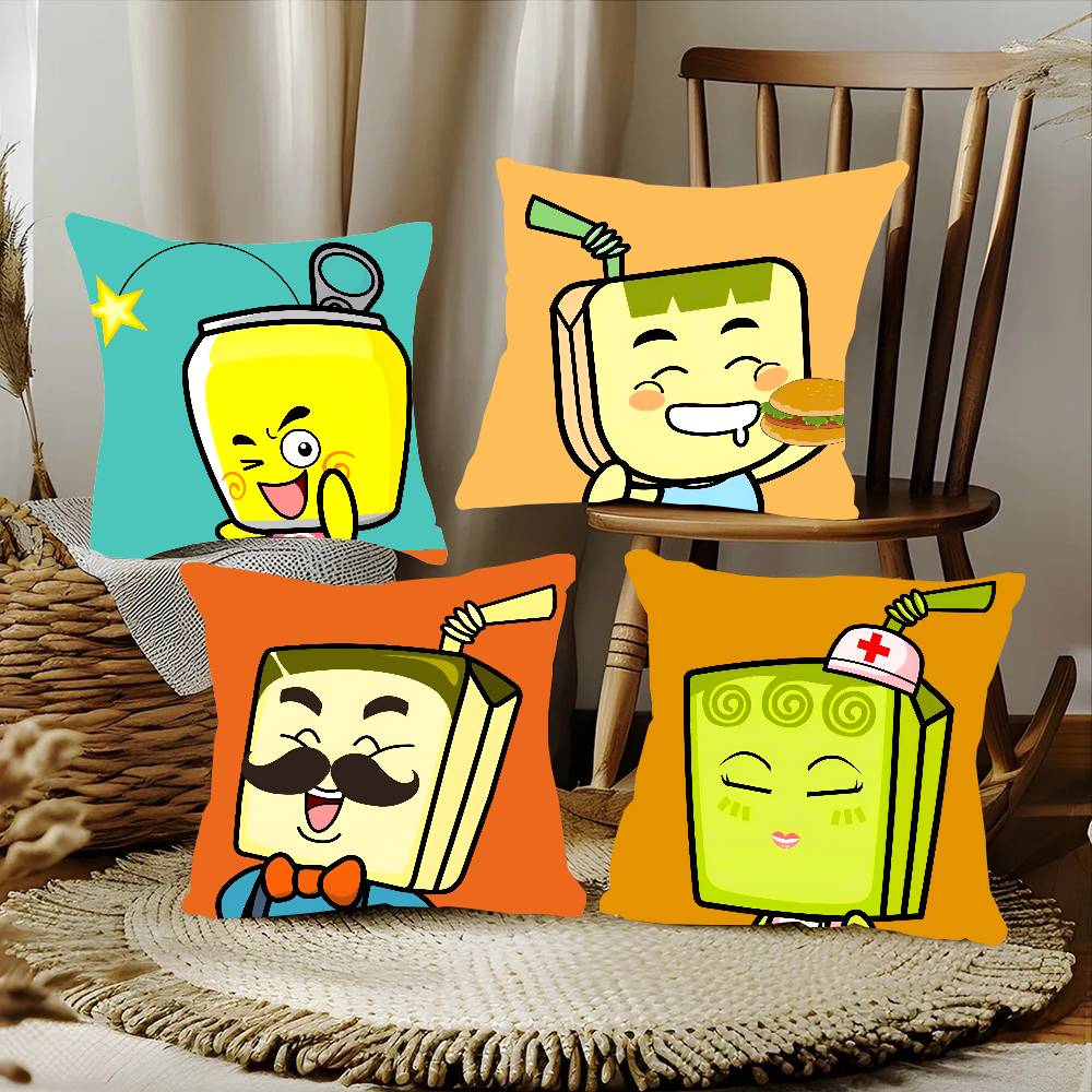 Cartoon HAPPY FATHER HAPPY SONs Pillow Case Home Decor Throw For Sofa Bed Car Room Decor Gift Idea