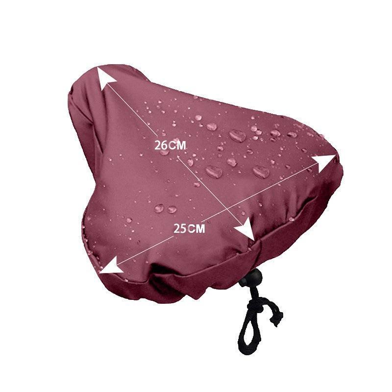 Bicycle Saddle Rain Cover with Drawstring Sun Protection Mountain Bike Road Bicycle Universal Seat Cushion Waterproof Dust Cover