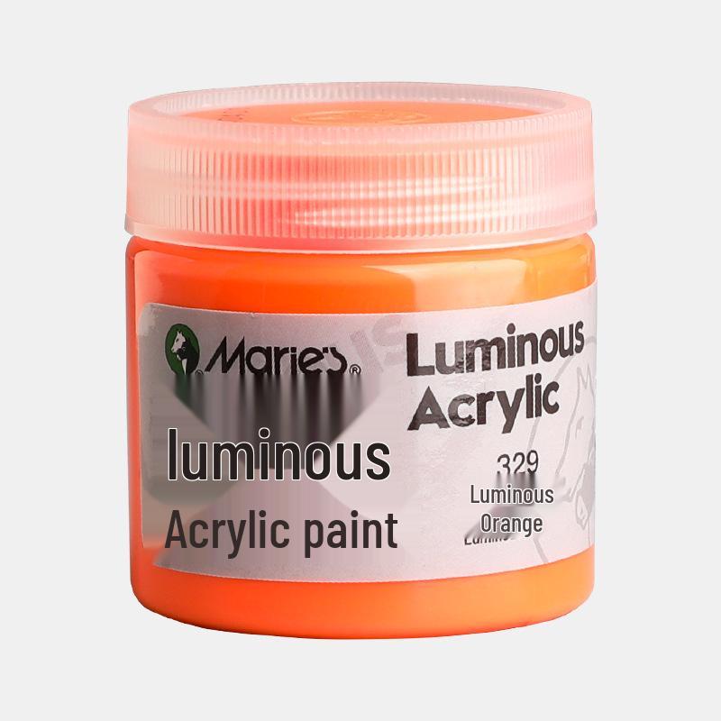 Tinta Acrílica Mali Luminous 50ml Glow para Pintura à Mão DIY Graffiti & Roupas