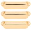 3Pcs Closed Pickup Cover Single No Hole Brass Instrument Guitar Musical AccessoriesGold