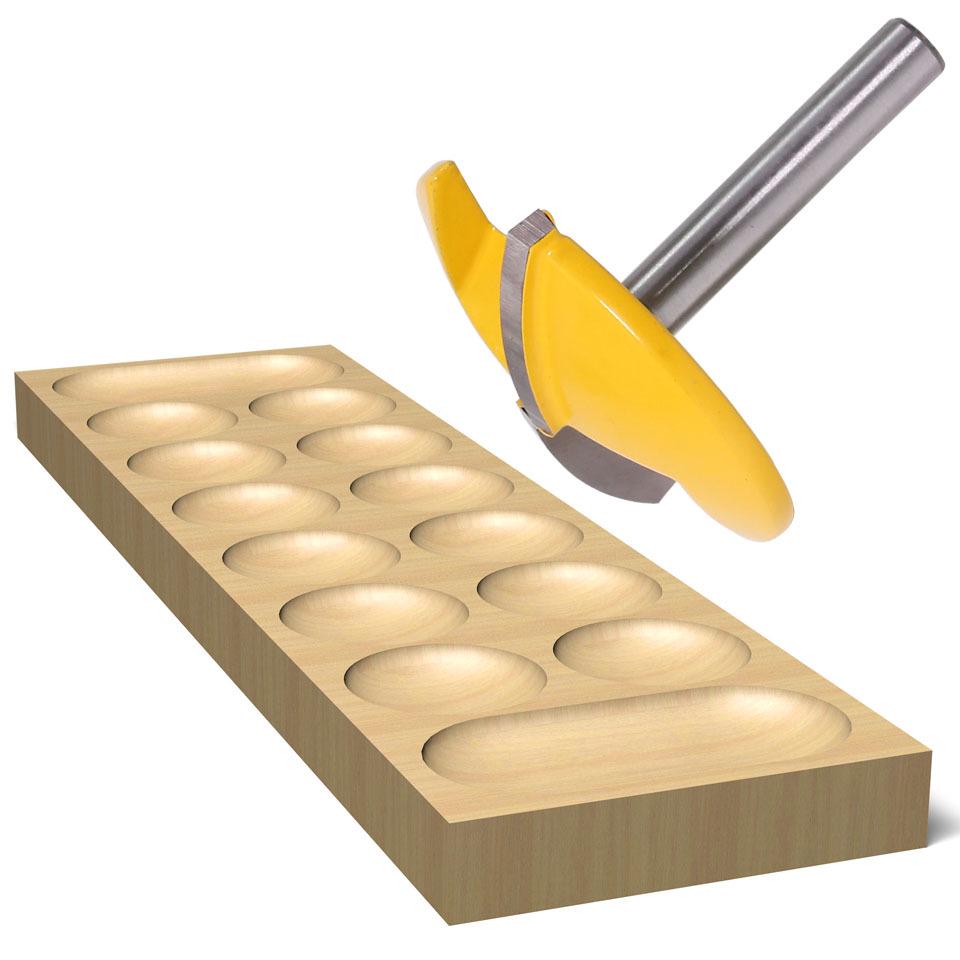 Cuțit cu 6 mânere, subțire, cu fund plat, freză pentru lemn, unealtă de canelare, cap mașină de frezat