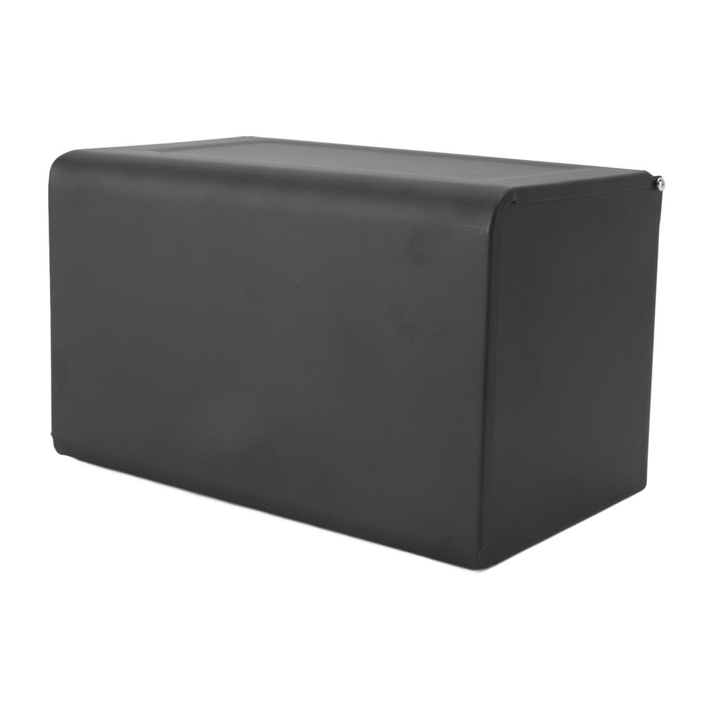 Toilet Paper Holder with Shelf Space Aluminum Waterproof Wall Mounted Tissue Roll Holder Box for Bathroom Kitchen Black