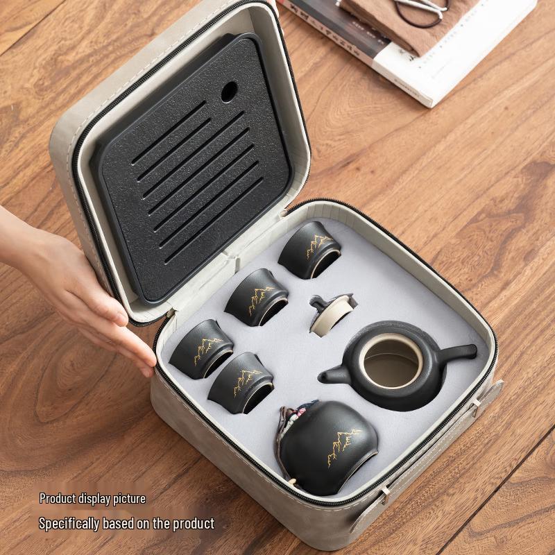 Chaxun Black Pottery Kung Fu Tea Set