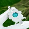 Sisters Day Deal 925 Sterling Silver Round Santa Rosa Turquoise Gemstone Pendant