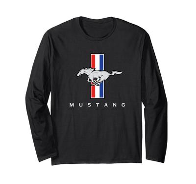 Mustang TriBar Logo. Long-sleeved T-shirt.