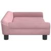 Vidaxl Sofa Dla Dzieci, Różowa, 100X50X26 Cm, Aksamit