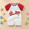 Sommer Bequeme Baby Jumpsuits 0 bis 18 Monate Strampler Jungen Kleidung Baumwolle Kurzarm Body Sport Strampler Overalls