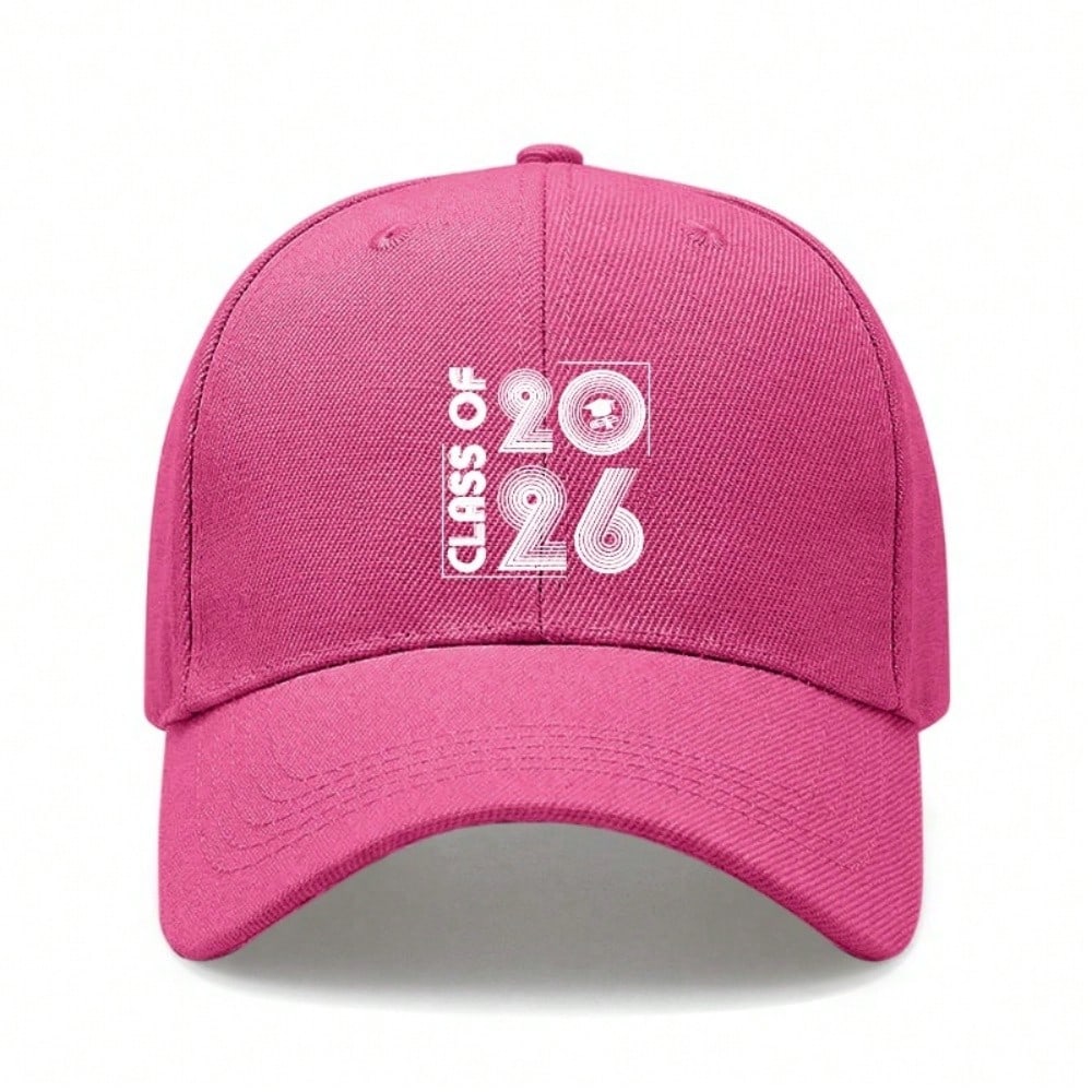 [Graduation Baseball Cap] Class Of 2026 Print Adjustable Polyester Hat Unisex  Casual Outdoor Sports - Gift For Graduates & Students