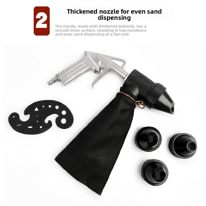 Mini Pneumatic Sandblasting Gun With High Pressure For Rust Removal And Surface Cleaning