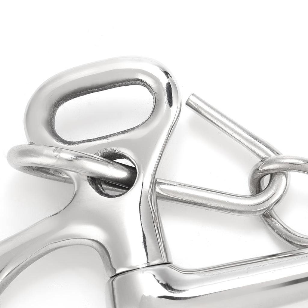 Stainless Steel kimberwicke Bit Solid Jointed Mouth Horse Chewing Mouth Roller(125mm)