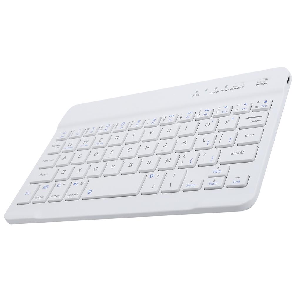 Mini Tastatur Bluetooth Bærbar 59 Taster Nettbrett Datarekvisita Hvit 7in HB028