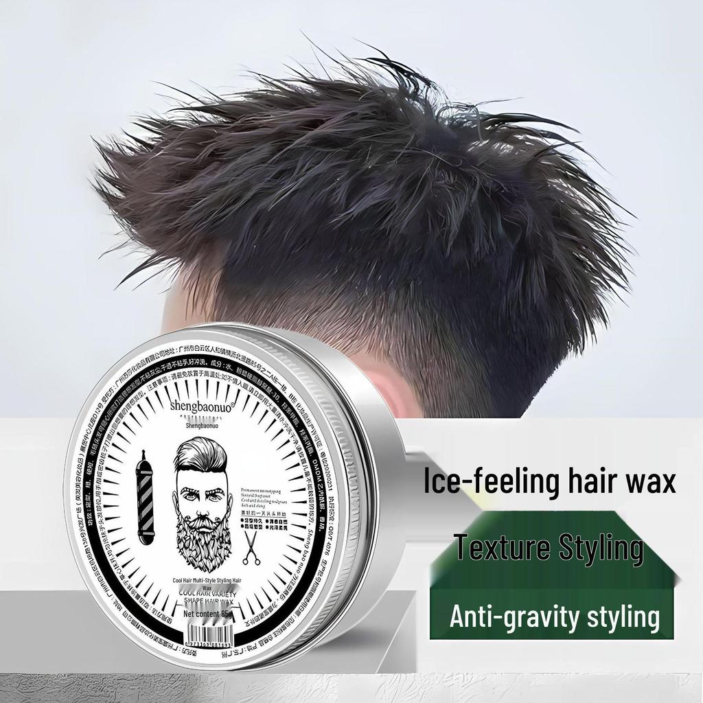 Men's Natural Volumizing Hair Wax Gel with Fresh Scent