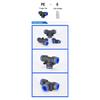 58Pcs/Box PU/PG/PE/PY/PV PP Plug Pneumatic Connectors Kit 8mm Outer Diameter of the Hose Pipe Tube Air Compressor Parts