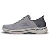 Go Walk Arch Fit Flash Technology Daily Comfort Durable Low-Top Lifestyle Shoes Men Sneakers Gray 216258-GRY