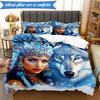 3PCS Dragon Queen's Majesty Bedding Set,Including 1pc Duvet Cover And 2pcs Pillowcases Perfect for Bedroom, Dormitory, Fan Christmas gift