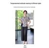 2026 Chic Two-Piece Chinese Style Summer Set for Middle-Aged and Elderly Women