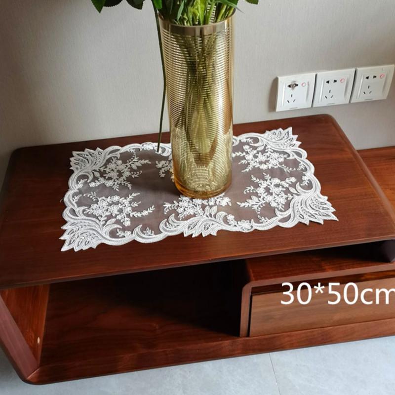 Avrupa Dantel İşleme Kolye Masa Örtüsü Amerikan Servisi Bardak Altlığı Seti Yatak Odası Balkon Kahve Küçük Yuvarlak Masa Örtüsü Kumaş Dekorasyon
