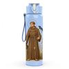 1PC Monk Robe Religious Portrait 750ml Color Plastic Sports Water Bottle Leakproof Flip Straw Lid Suitable for Sports Office Home Use