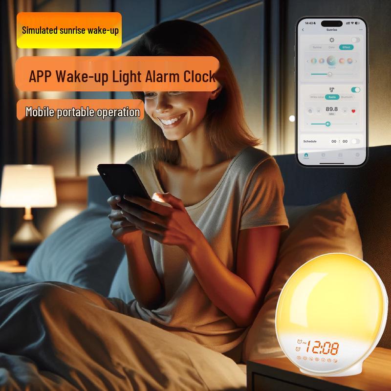 Smart WiFi Sunrise Sunset Alarm Clock with App Control
