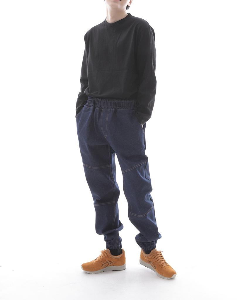 Seinteukeulu Semi-Slim Fit Cut Denim Jogger Pants Cs-301J Indigo Denim Brs