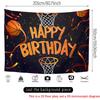 High-definition Printed 2D Flat Banner, Suitable for Basketball-themed Birthday Celebration events.XY