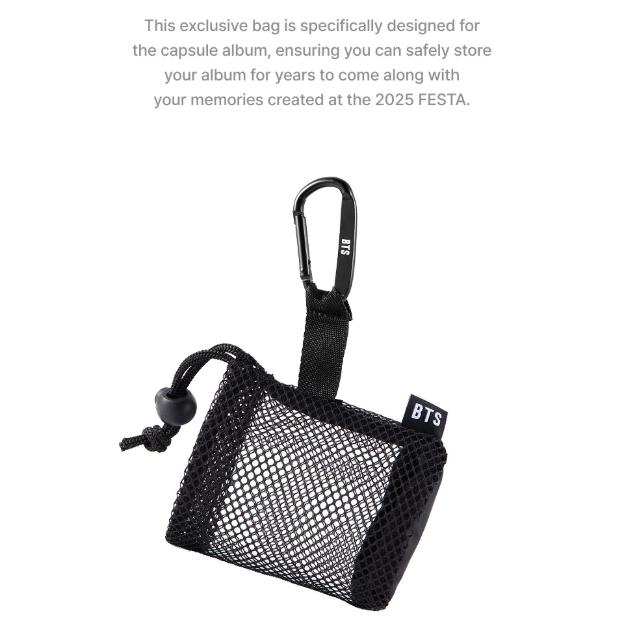 2025 BTS FESTA Álbum Cápsula Merch Bolsa Cápsula