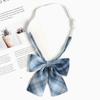 Cravate rayée style écolier pour enfants avec nœud pour mode décontractée Printemps