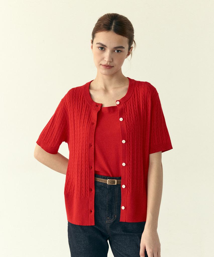 210EDIT Women'S Mellow Sleeveless & Cardigan Set - 3 Colors [Zg2Sw560]