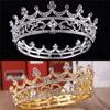 Sparky Crystal Bridal Tiara Rhinestone Round Crown for Women Baroque Crown  Prom Night