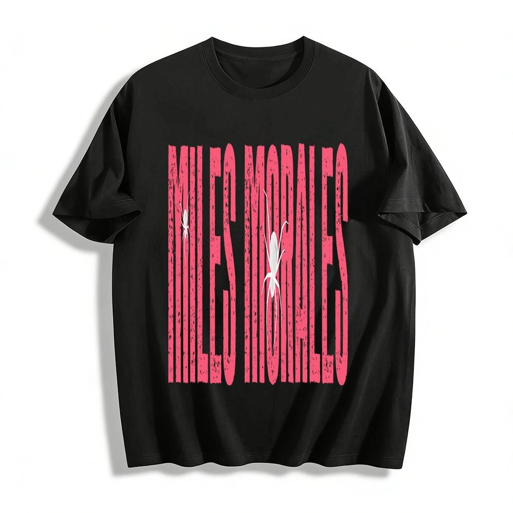 Spider-Man Miles Morales Graphic Print Casual Top Pure cotton T-shirt XXS