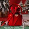 Xiaohongshu 2025 Velvet Drawstring Apple Gift Bag – Christmas Eve Hot Seller