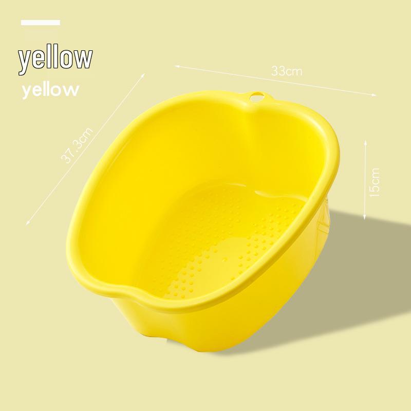 Thickened Apple-Shaped Plastic Foot Spa Basin for Massage and Soaking