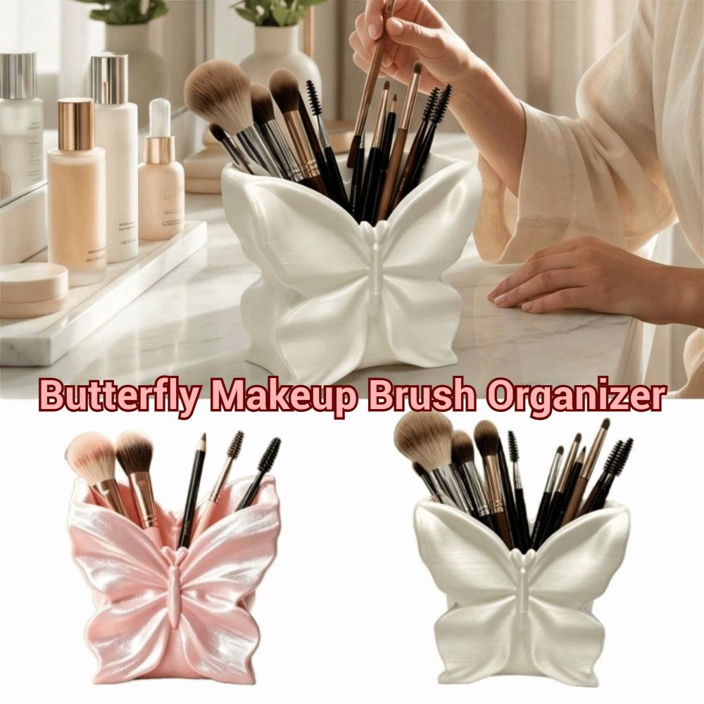 Multi-function Makeup Brush Storage Box 3D-printed Butterfly Pen Holder Desktop